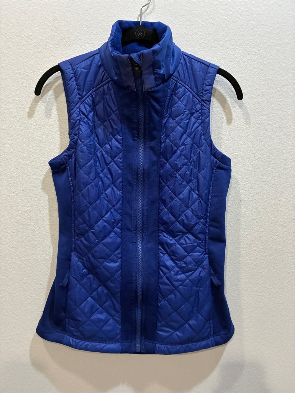 Athleta Quilted Royal Blue Sleeveless Puffer Vest XS